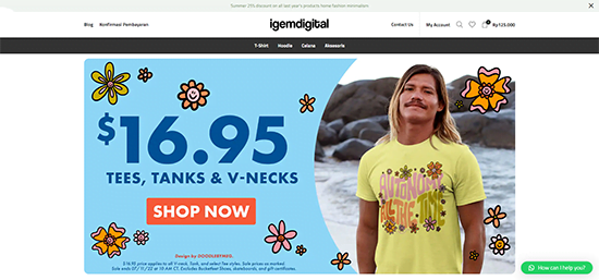 demo toko online kaos