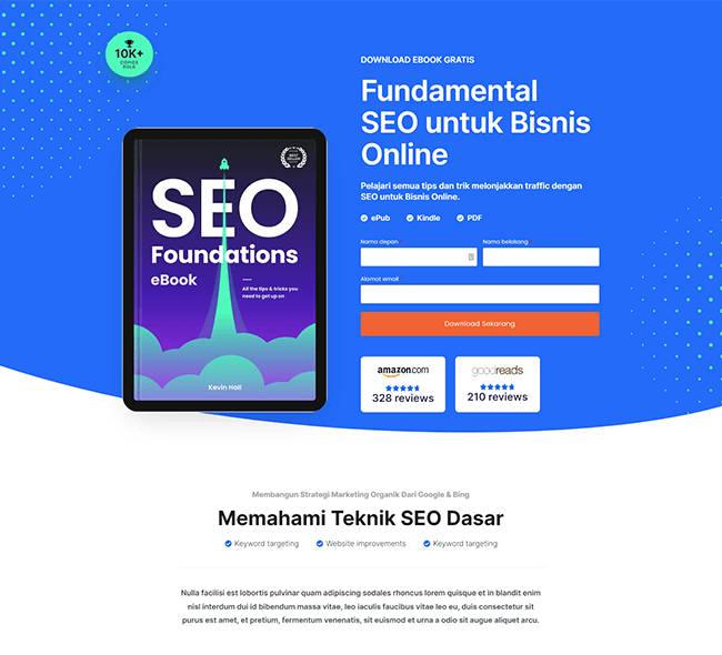 ebook download Optin landing page 1
