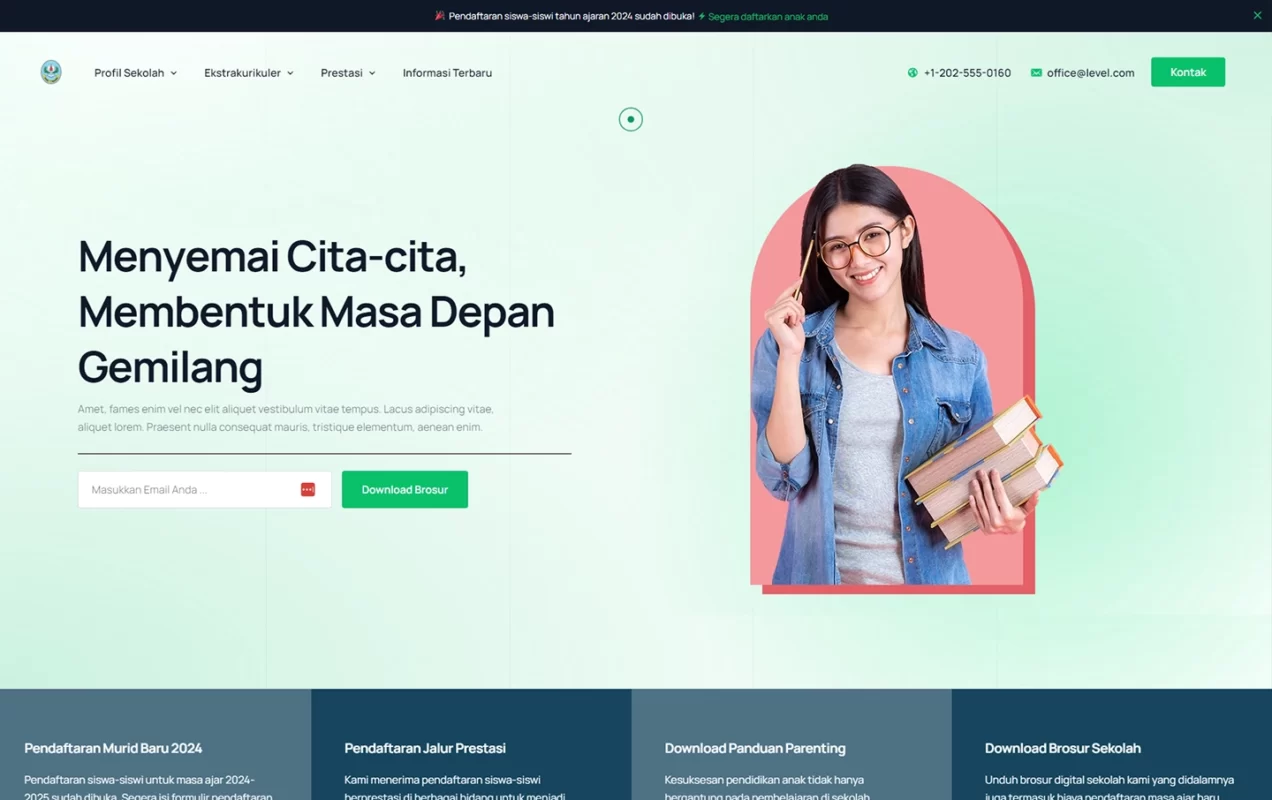 demo website profil sekolah